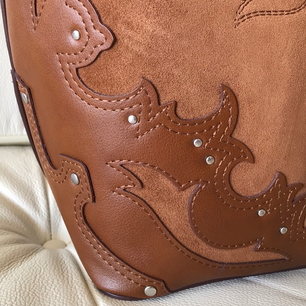Polo Ralph Lauren Suede & Leather Tote Bag… - Picture 4 of 8
